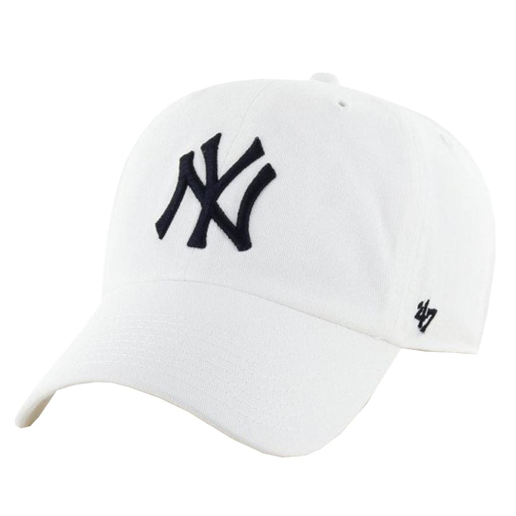 47 Brand Cappellino Clean Up MLB NY New York Yankees '47 Bianco