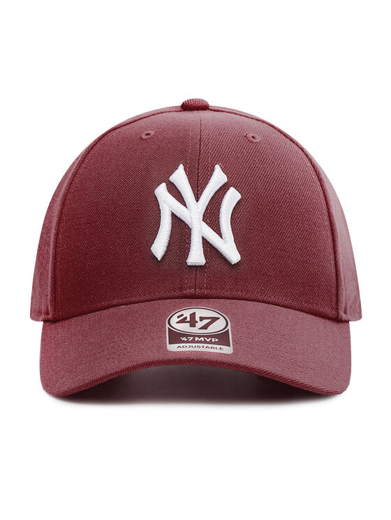 47 Brand Cappellino da baseball bordeaux MLB NY New York Yankees '47 MVP