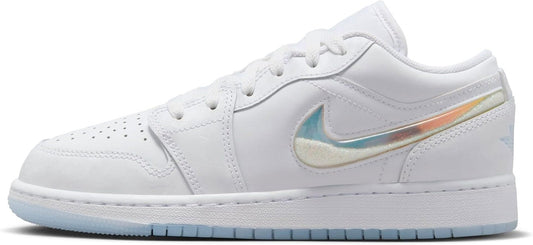 NIKE AIR JORDAN 1 LOW BIANCO/ICE BLUE