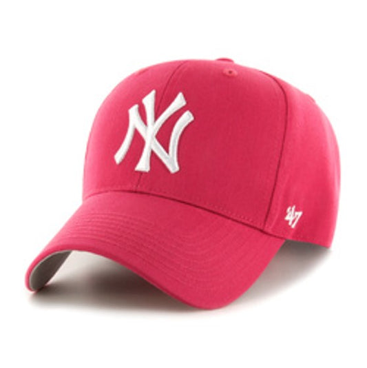 Berretto per bambini 47 Marca MLB NY New York Yankees Raised Basic Pink