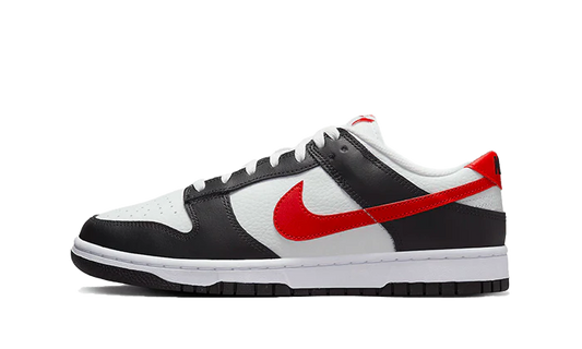 NIKE DUNK LOW RETRO BLACK-UNIVERSITY RED-WHITE