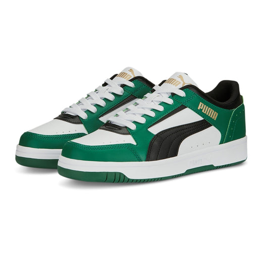 PUMA REBOUND JOY LOW WHITE-BLACK-VINE-GOLD